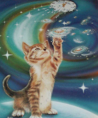 Illustration for article titled My God, It's Full Of Cats! The Very Best Artwork Of Cats In Space